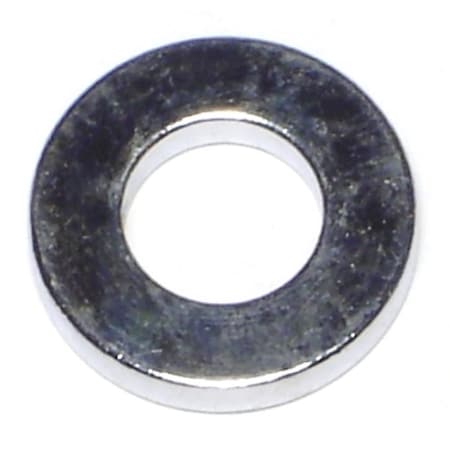 Midwest Fastener Round Spacer, Chrome Steel, 1/8 in Overall Lg, 3/8 in Inside Dia, 5 PK 74261